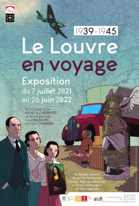 Affiche-exposition-Le-Louvre-en-voyage